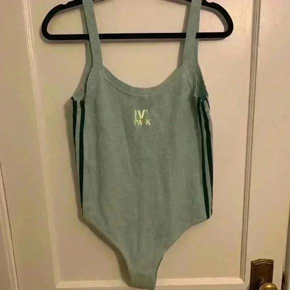 Adidas X Ivy Park Beyonce Drip 2 Knit Bodysuit Green Tint, Womens Size 2X - Picture 5 of 14
